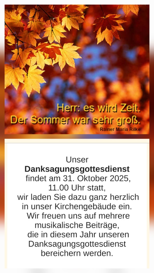 Danksagungsgottesdienst